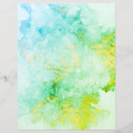 Lámina Papel de cartón de granito de oro verde Aqua