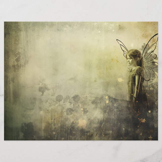 Lámina Papel de cartón de hadas Grunge (Reverso)