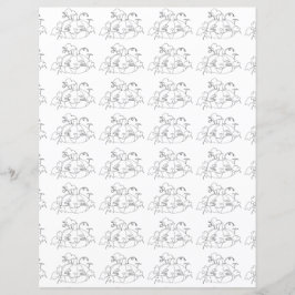 Lámina Papel de cartón de halloween con calabazas de feli