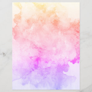 Lámina Papel de cartón de oro de Naranja rosa morado