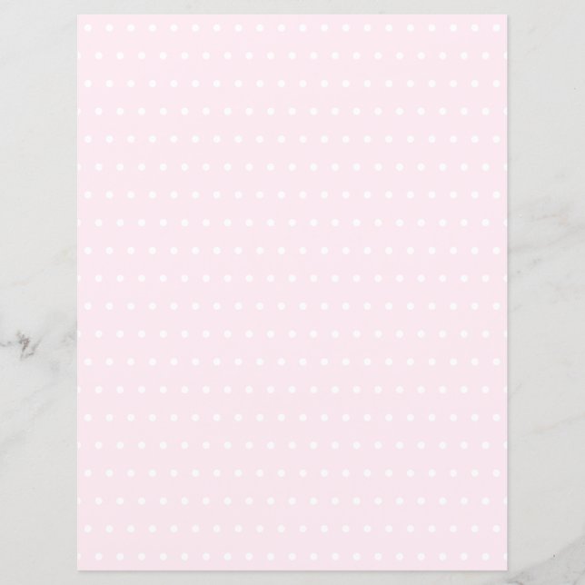 Lámina Papel de cartón de puntos rosados de polka (Anverso)