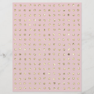 Lámina Papel de cartón de Purpurinas de cristal de oro es