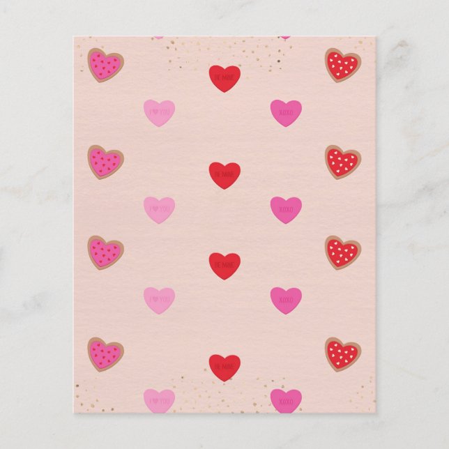Lámina Papel de cartón de San Valentín (Anverso)