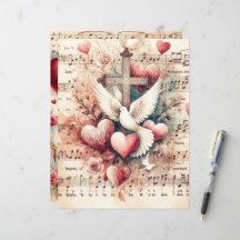 Papel de cartón de San Valentín del cristianismo v