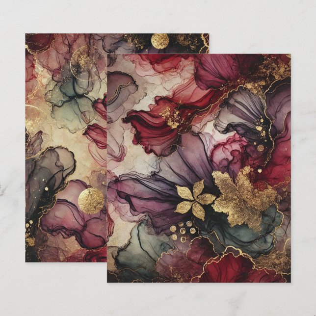 Lámina Papel de cartón de tinta de tinta de alcohol de co (Anverso / Reverso)