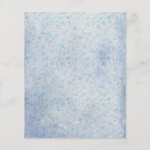 Lámina Papel de cartón floral azul pálido