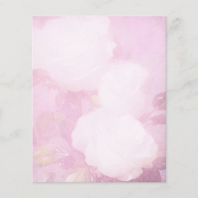 Lámina Papel de cartón floral rosa pálido (Anverso)