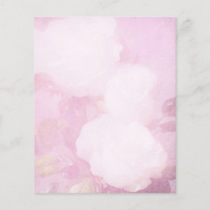 Lámina Papel de cartón floral rosa pálido