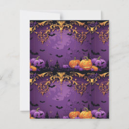 Lámina Papel de cartón morado de Halloween