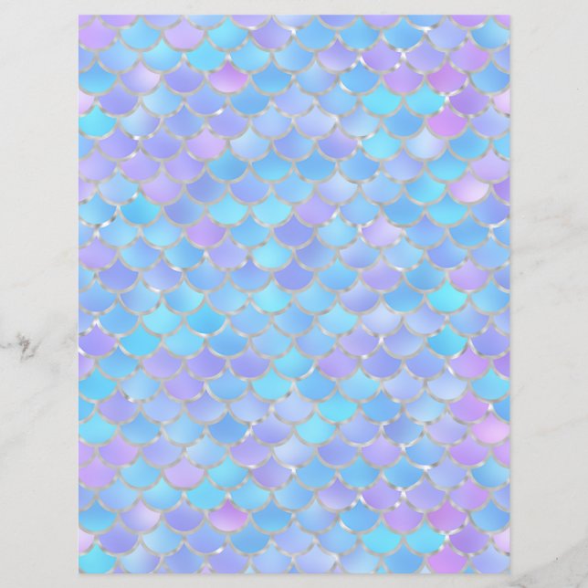 Lámina Papel de cartón multicolor para sirenas (Anverso)