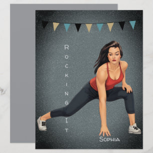Lámina Papel de cartón para citas de yoga de gimnasio