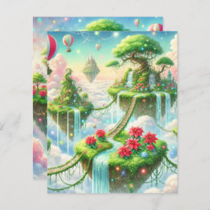 Lámina Papel de cartón para el cielo de Poinsettia