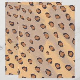 Lámina Papel de cartón para la impresión de animales leop