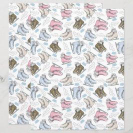 Lámina Papel de cartón para patinar sobre hielo