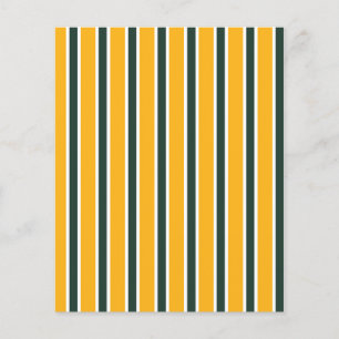 Lámina Papel de cartón rayado verde y amarillo
