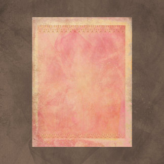 Lámina Papel de cartón rosa y oro vintage