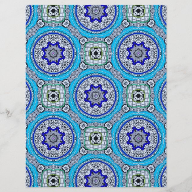 Lámina Papel de cartón verde gris azul (Anverso)