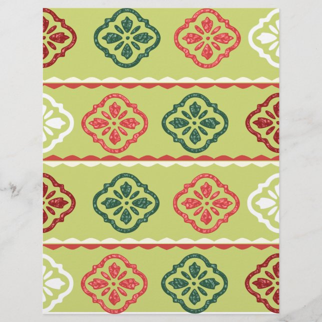 Lámina Papel de cartón verde textualizado (Anverso)
