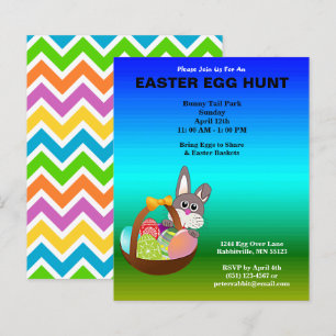 Lámina Papel de caza de huevos de pascua y huevos pintado