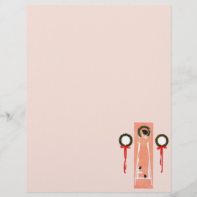 Lámina Papel de coronas para Navidades colgantes (Anverso)