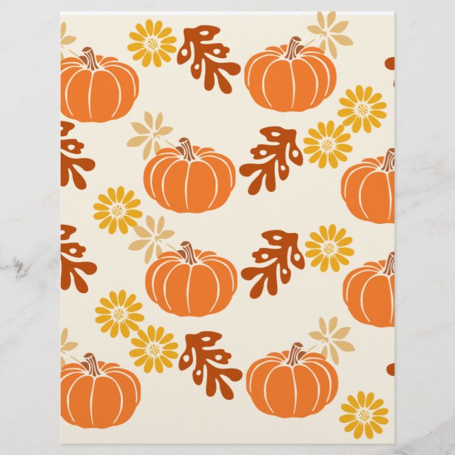 Lámina Papel de cuadernilla de otoño (Anverso)