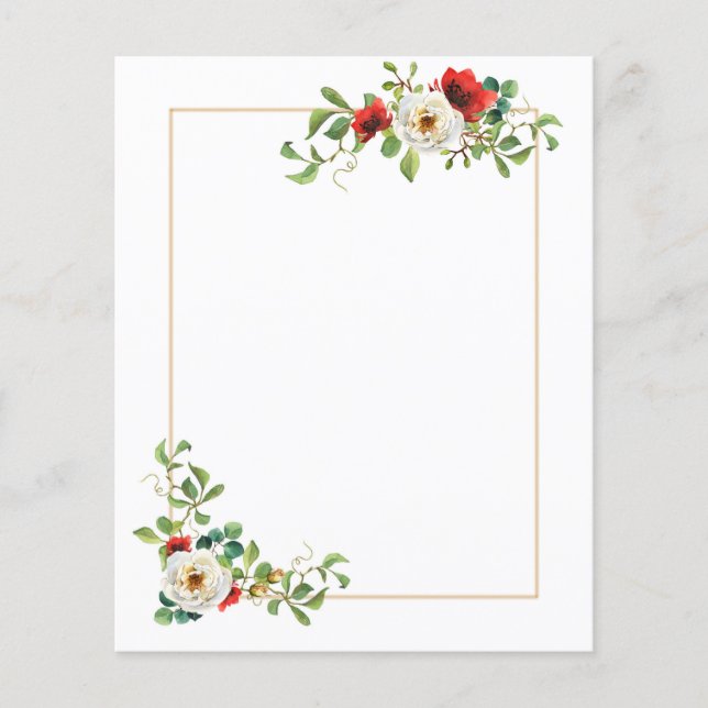 Lámina Papel de cuadernilla de otoño (Anverso)