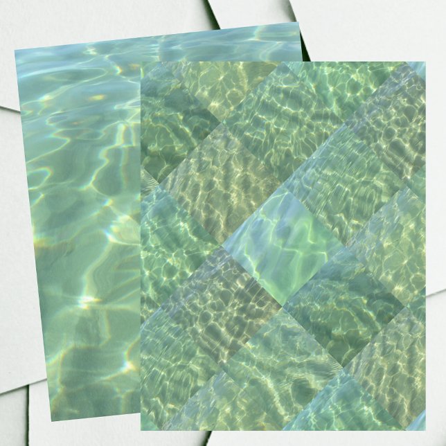 Lámina Papel de cuadernillo acuático Aquamarine Seafoam (Subido por el creador)