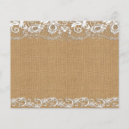 Lámina Papel de cuadernillo con efecto de Burlap y Lace R