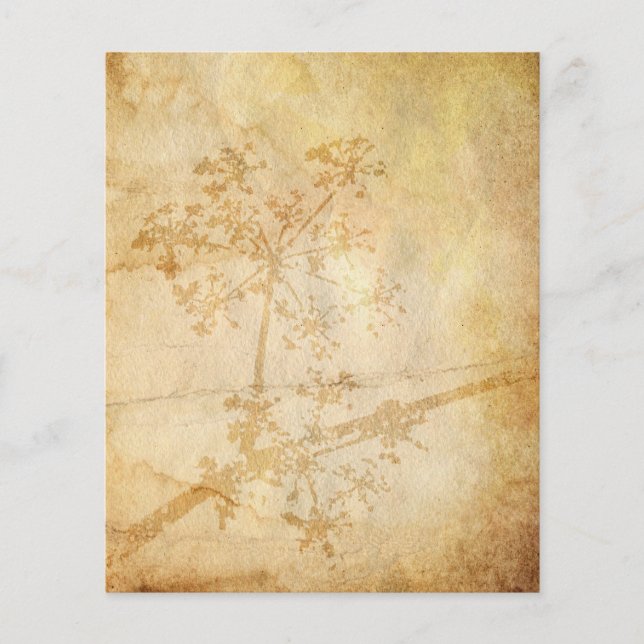 Lámina Papel de cuadernillo de acuarela de edad de flor s (Anverso)