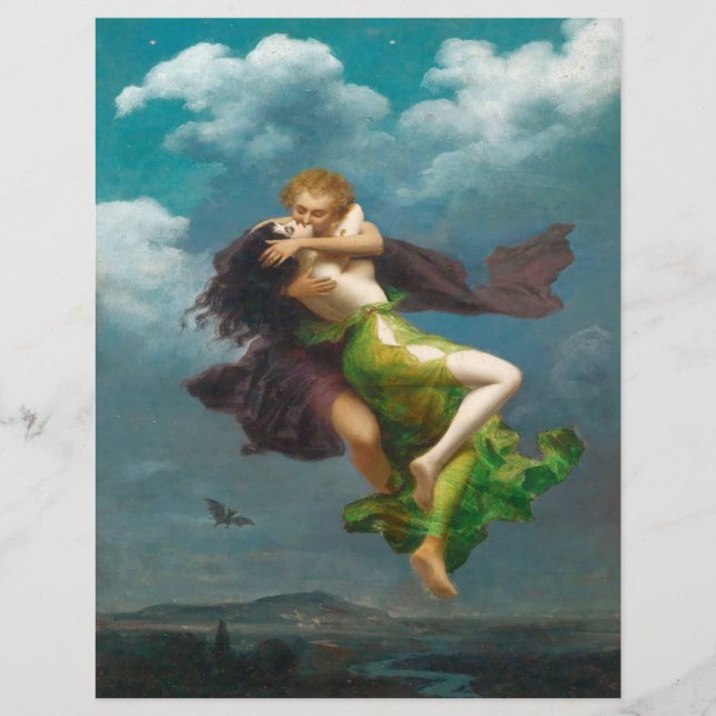 Lámina Papel de cuadernillo de Allegorie des Traums (Anverso)