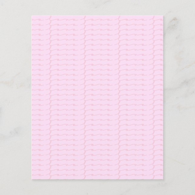 Lámina Papel de cuadernillo de amor rosa (Anverso)