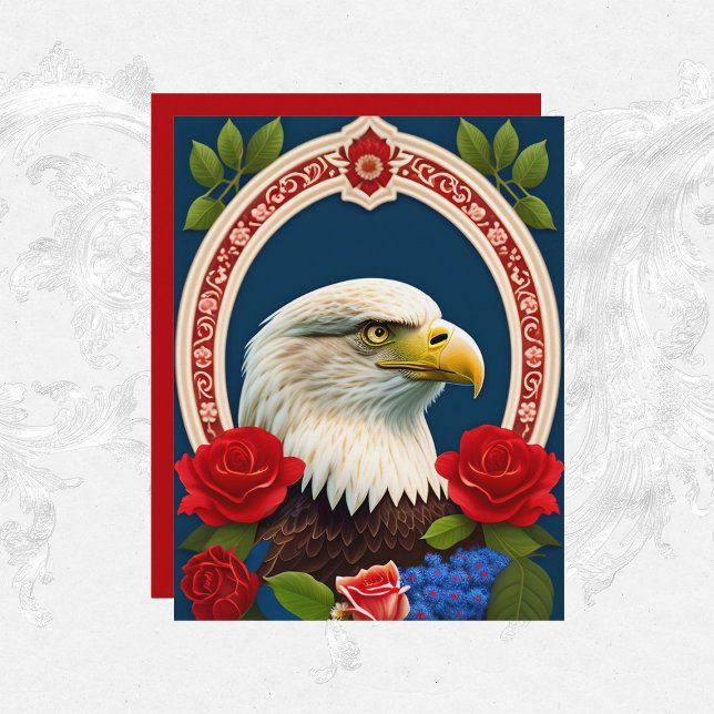 Lámina Papel de cuadernillo de arte de águila patriótica (Subido por el creador)