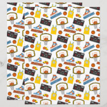 Papel de cuadernillo de baloncesto