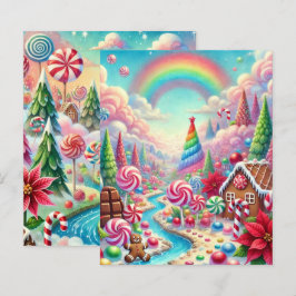 Lámina Papel de cuadernillo de candelitas de Poinsettia