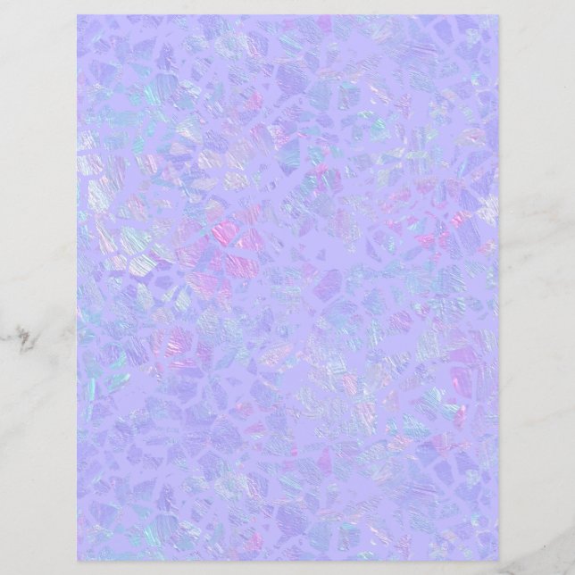 Lámina Papel de cuadernillo de carteles morado y multicol (Anverso)