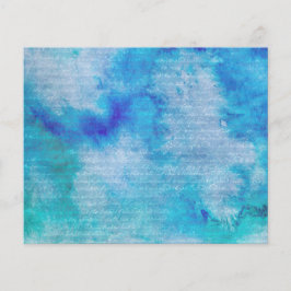 Lámina Papel de cuadernillo de color azul mágico de invie