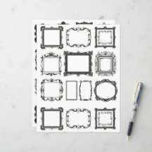 Papel de cuadernillo de cuadernillo de arte de mar