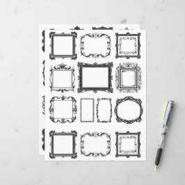 Lámina Papel de cuadernillo de cuadernillo de arte de mar