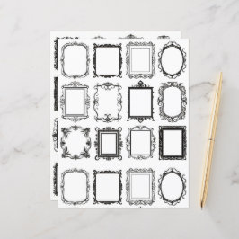 Lámina Papel de cuadernillo de cuadernillo de arte de mar