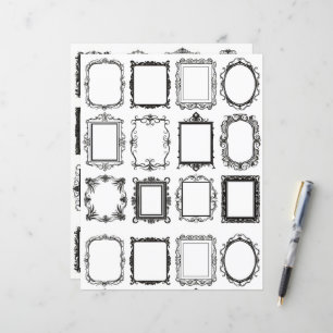 Lámina Papel de cuadernillo de cuadernillo de arte de mar