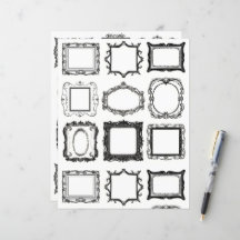 Papel de cuadernillo de cuadernillo de arte de mar