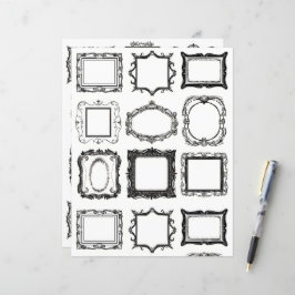 Lámina Papel de cuadernillo de cuadernillo de arte de mar