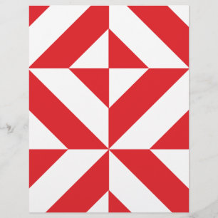 Lámina Papel de cuadernillo de cubo de decúbito geométric