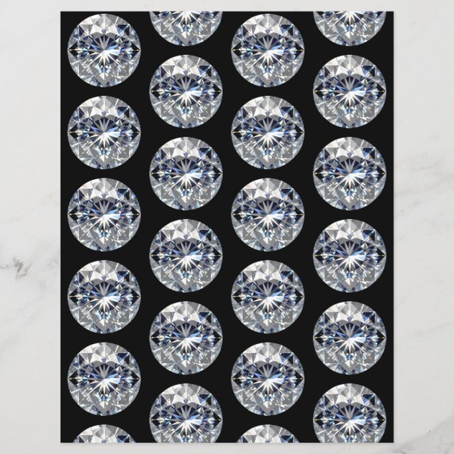 Lámina Papel de cuadernillo de diamantes (Anverso)