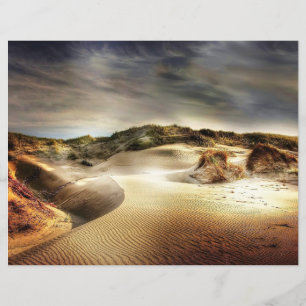 Lámina Papel de cuadernillo de dunas del mar del Norte