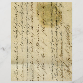 Lámina Papel de cuadernillo de época