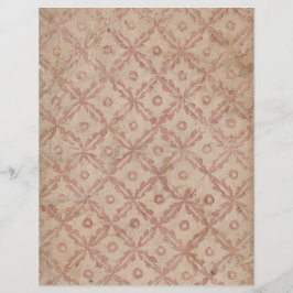 Lámina Papel de cuadernillo de flores y círculos