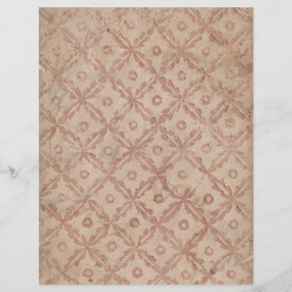 Lámina Papel de cuadernillo de flores y círculos