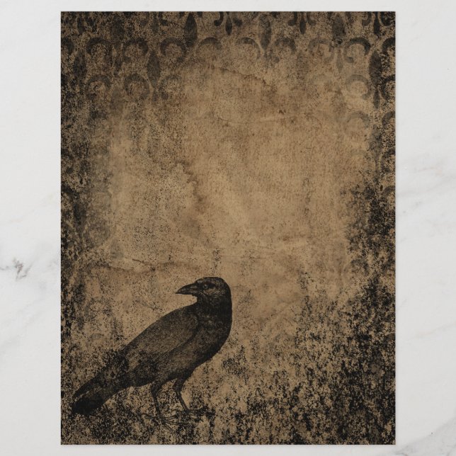 Lámina Papel de cuadernillo de gallo de vintage (Anverso)