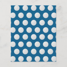Papel de cuadernillo de golf - Patrón de bolas de